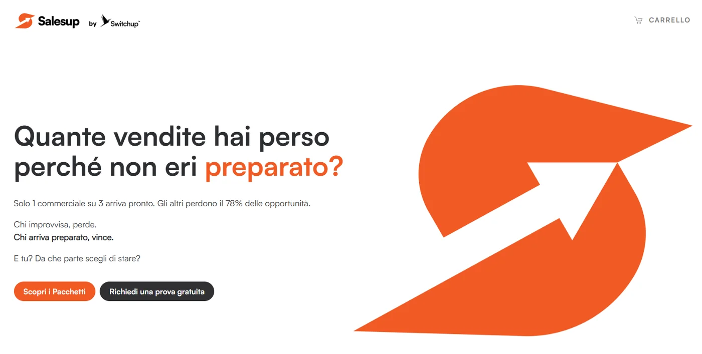 Schermata di Salesup